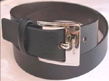 Leather waistband